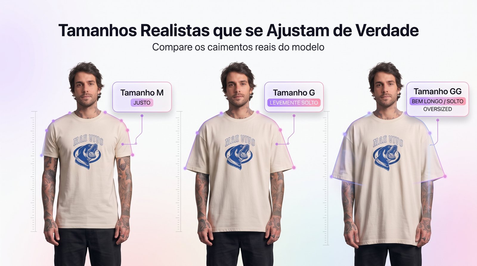 Provador virtual Cabide em uso